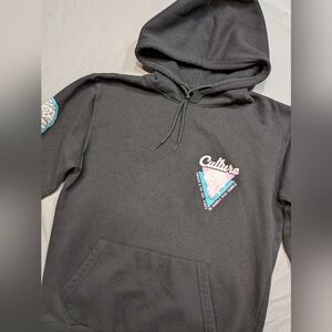 Fresh Laundry Black Hoodie "Humble" Mushroom Design Size Medium